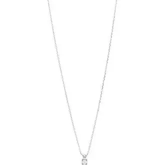 PRINCESILVERO Κολιέ Μονόπετρο Από Ασήμι 925 45cm 3A-KD561-1
