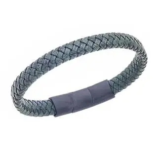 Βραχιόλι Senza Men&#039;s Stainless Steel - Chaki Leather Strap