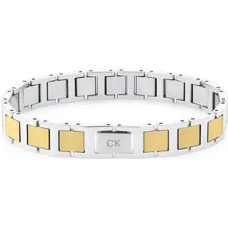 CALVIN KLEIN Enhance Βραχιόλι Δίχρωμο Από Ανοξείδωτο Ατσάλι 19cm 35100009