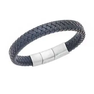 Βραχιόλι Senza Men&#039;s Stainless Steel - Chaki Leather Strap
