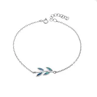 Βραχιόλι Senza από ασήμι 925, κλαδάκι με Opal