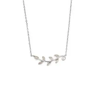 Κολιέ Senza από ασήμι 925, κλαδάκι με Opal