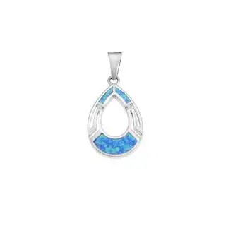 Μοτίφ Senza από ασήμι 925, δάκρυ με μαίανδρο και Opal