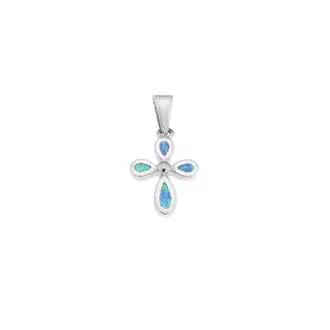 Μοτίφ Senza από ασήμι 925, Σταυρός με Opal