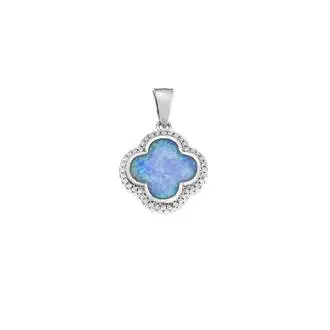 Μοτίφ Senza από ασήμι 925, Σταυρός με Opal και ζιργκόν