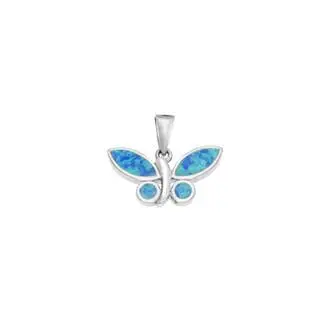 Μοτίφ Senza από ασήμι 925, πεταλούδα με Opal