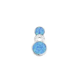 Μοτίφ Senza από ασήμι 925, κύκλοι με μαίανδρο και Opal