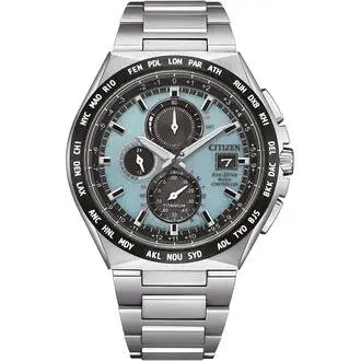 CITIZEN Eco-Drive Super Titanium Radio Controlled Chronograph AT8238-84M