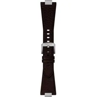 TISSOT Αυθεντικό Καφέ Δερμάτινο Λουράκι Για PRX 40mm Με Μεταλλικό Τελείωμα 12mm T852049164