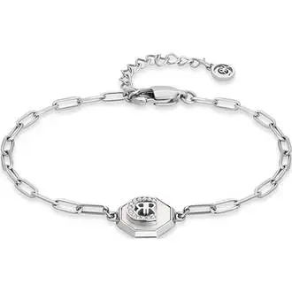 CERRUTI Canvas Studded Βραχιόλι Από Ανοξείδωτο Ατσάλι 20cm CIJLB2223601