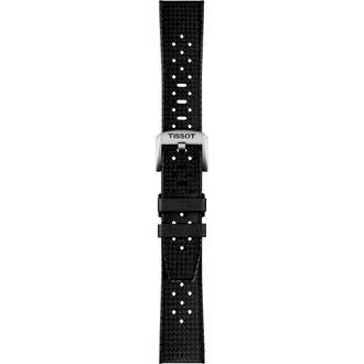 TISSOT Αυθεντικό Μαύρο Καουτσούκ Λουράκι 20/18 T852049628