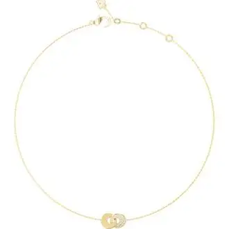 GUESS STEEL Blooming Summer Χρυσό Κολιέ Με Ζιργκόν 40.7cm-45.7cm JUBN05219JWYGT-U