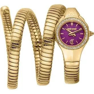 JUST CAVALLI Signature Snake Crystals JC1L355M0035