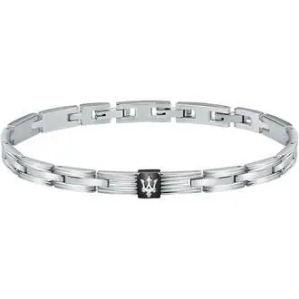 MASERATI Iconic Βραχιόλι Από Ανοξείδωτο Ατσάλι 22cm JM420ATK04