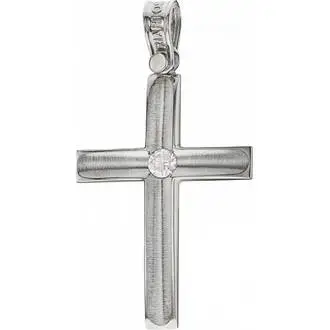 TRIANTOS White Gold Cross 14K 1.1.1393W