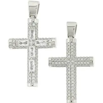 KALOUSTIAN White Gold Cross 14K 5KR.01.D69BCR