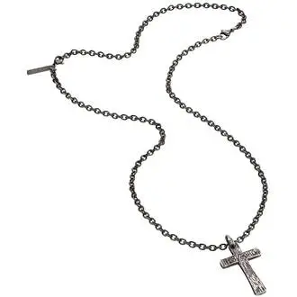 POLICE Cryptic 70cm Stainless Steel Necklace 25694PSE-01