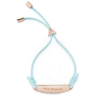 GUESS Best Friends Leather Rhodium Plated Bracelet UBB85050-L