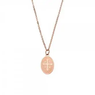 Κολιέ Γυναικείο SΕΝΖΑ Steel Rose Gold Plated