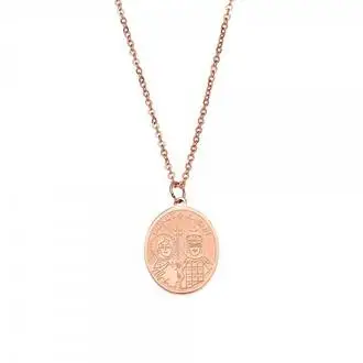 Κολιέ Γυναικείο SΕΝΖΑ Steel Rose Gold Plated