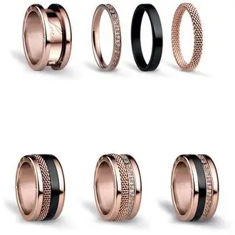 BERING Symphony Set Arctic Nights Stainless Steel Ring ARCTICNIGHTS