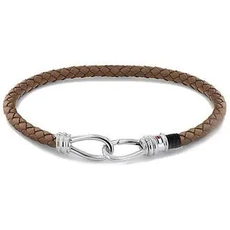 TOMMY HILFIGER Leather Stainless Steel Bracelet 2790231S