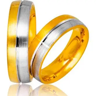 STERGIADIS Wedding Ring With Pattern Gold K14 732-WGGOLD