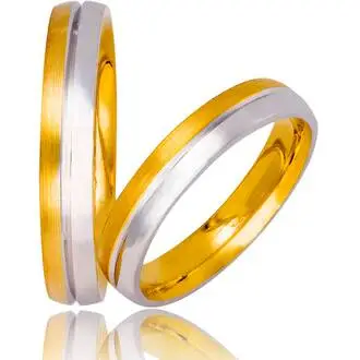 STERGIADIS Wedding Ring With Pattern Gold K14 733-WGGOLD