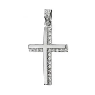TRIANTOS White Gold Cross 14K 1.1.1362W
