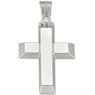 TRIANTOS White Gold Cross 14K 1.2.1190W