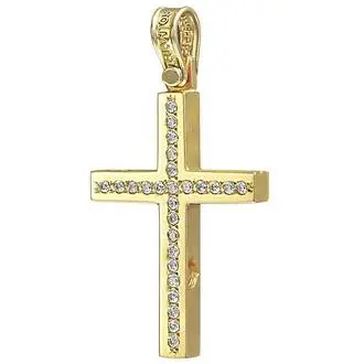 TRIANTOS Yellow Gold Cross 14K 1.2.1207Y
