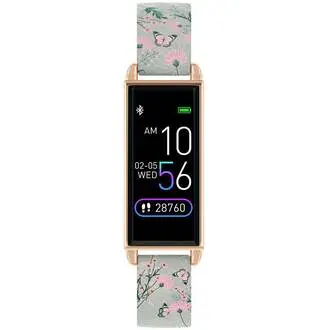 REFLEX ACTIVE Series 02 Smartwatch Grey Floral Butterfly Strap RA02-2010