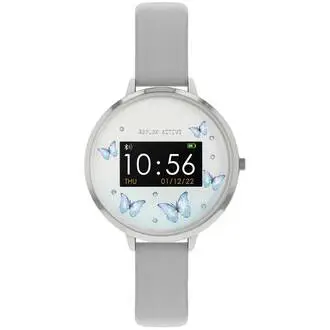 REFLEX ACTIVE Series 03 Smartwatch Blue Butterfly Grey Strap RA03-2123