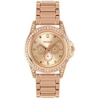 TIKKERS Girls Rose Gold Bracelet Multicolor Stones ATK1053