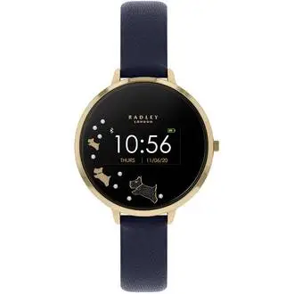 RADLEY LONDON Series 03 Smartwatch Dog Gold and Navy Leather RYS03-2004