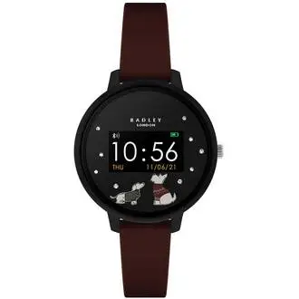 RADLEY LONDON Series 03 Smartwatch Dog Black Burgundy Silicone RYS03-2060