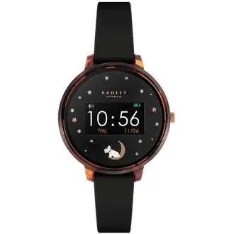 RADLEY LONDON Series 03 Smartwatch Dog Tortoise Black Silicone RYS03-2094
