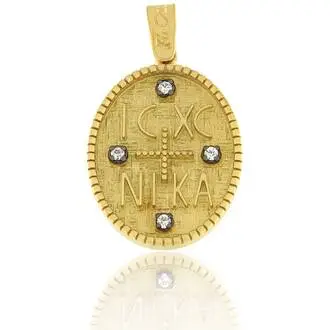 FACADORO Κωνσταντινάτο Σε Κίτρινο Χρυσό 14K Με Ζιργκόν ΚΩΝ-000018Κ