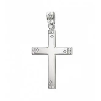 TRIANTOS White Gold Cross 14K 1.1.1395W