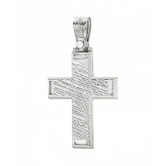 TRIANTOS White Gold Cross 14K 1.2.1325W