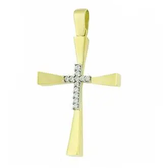 KALOUSTIAN Gold Cross 14K 5DO.698CR