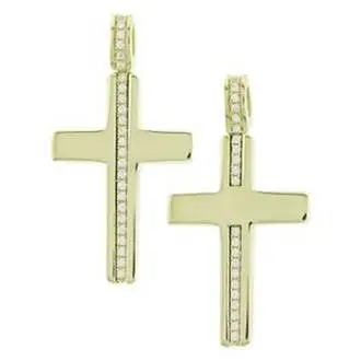 KALOUSTIAN Gold Cross 14K 5KR.D58CR