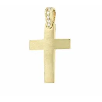 KALOUSTIAN Gold Cross 14K 5ΔΟ.02.457ΠΣΤ