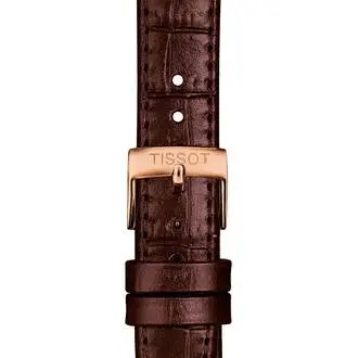 TISSOT Αυθεντικό Καφέ Δερμάτινο Λουράκι 15/14 T852043042