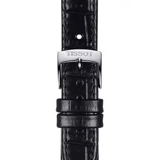 TISSOT Αυθεντικό Μαύρο Δερμάτινο Λουράκι 15/14 T852043622