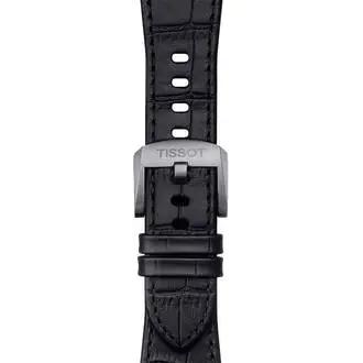 TISSOT Αυθεντικό Μαύρο Δερμάτινο Λουράκι Για PRX 12mm T852047562