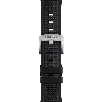 TISSOT Αυθεντικό Μαύρο Καουτσούκ Λουράκι Για PRX 12mm T852048462