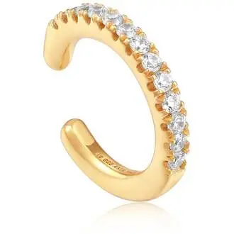 ANIA HAIE Glam Rock Σκουλαρίκι Χρυσό Από Ασήμι 925 Με Ζιργκόν E037-08G