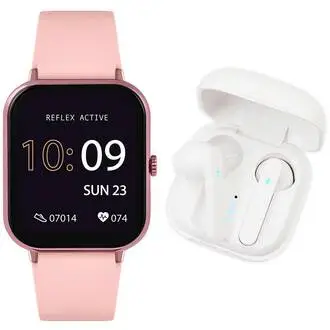 REFLEX ACTIVE Series 17 Pink Silicon Strap Με Ασύρματα Ακουστικά RA17-2162-TWS