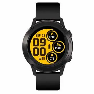 REFLEX ACTIVE Series 18 Black Silicon Strap RA18-2148